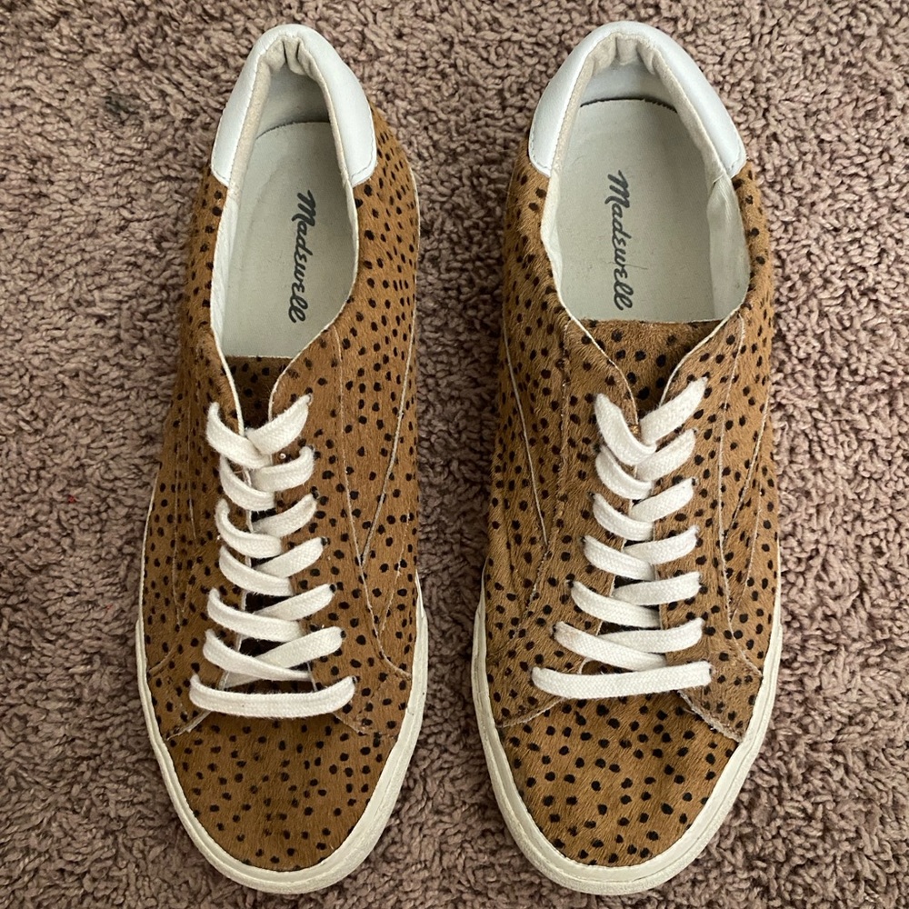 Madewell Calf Hair Sidewalk Sneakers